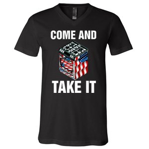 Come And Take President Joe Biden Ban Gas Stoves Funny V-Neck T-Shirt