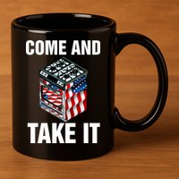 Come And Take President Joe Biden Ban Gas Stoves Funny 11oz C Handle Ceramic Mug