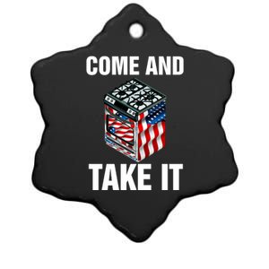 Come And Take President Joe Biden Ban Gas Stoves Funny Ceramic Star Ornament