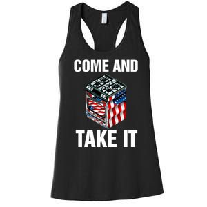 Come And Take President Joe Biden Ban Gas Stoves Funny Women's Racerback Tank