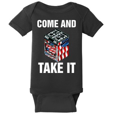 Come And Take President Joe Biden Ban Gas Stoves Funny Baby Bodysuit