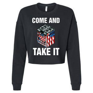 Come And Take President Joe Biden Ban Gas Stoves Funny Cropped Pullover Crew