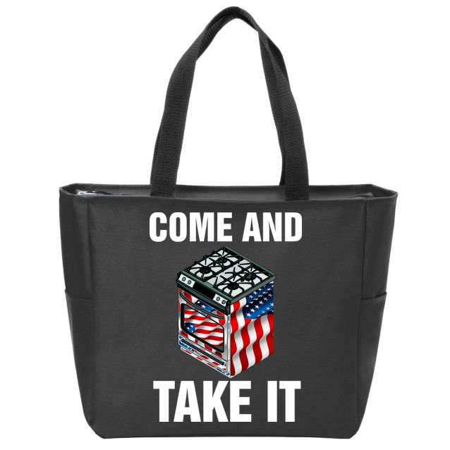 Come And Take President Joe Biden Ban Gas Stoves Funny Zip Tote Bag