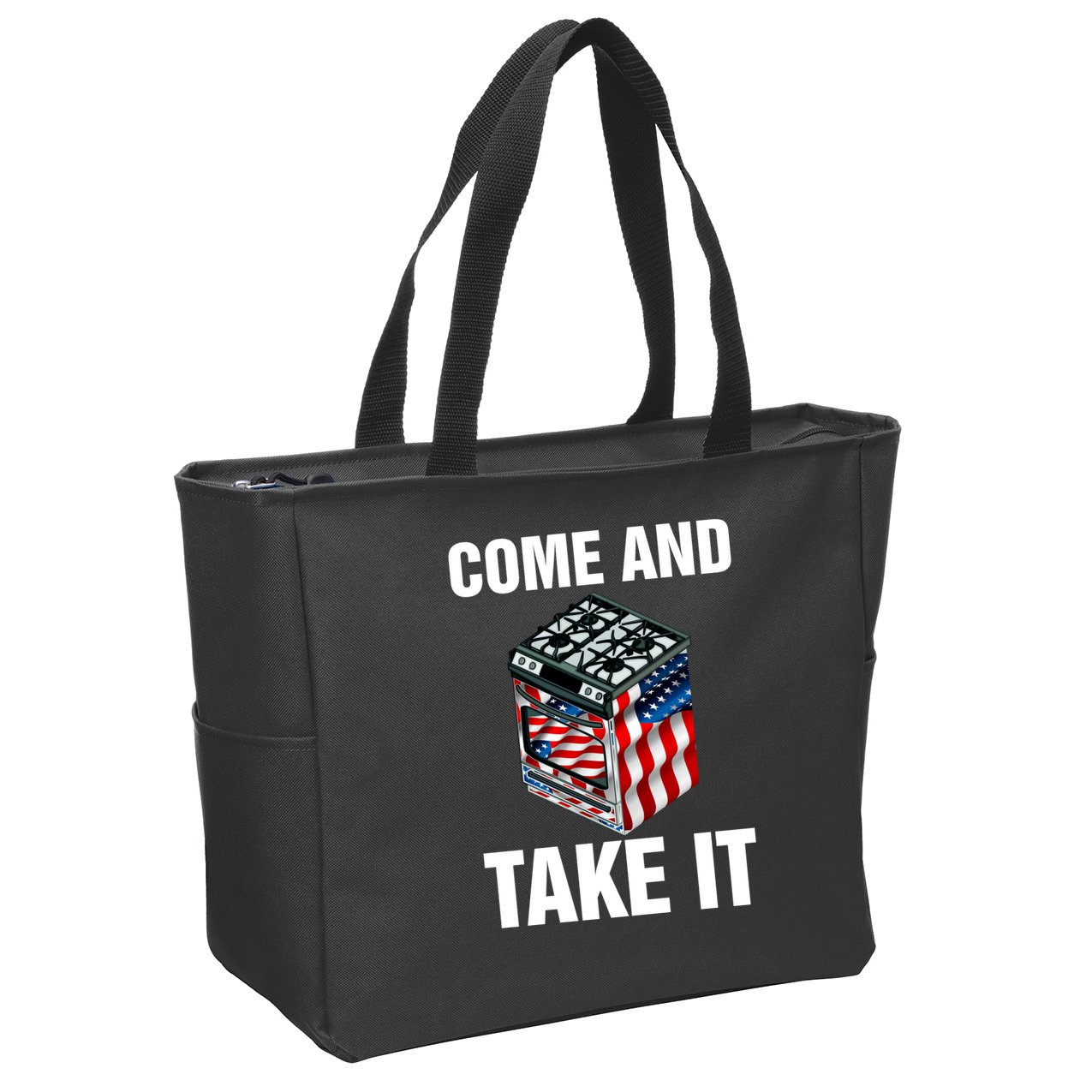 Come And Take President Joe Biden Ban Gas Stoves Funny Zip Tote Bag