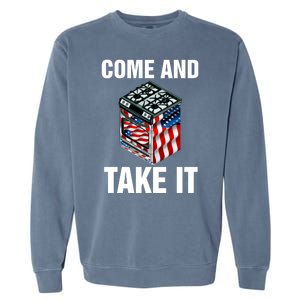 Come And Take President Joe Biden Ban Gas Stoves Funny Garment-Dyed Sweatshirt