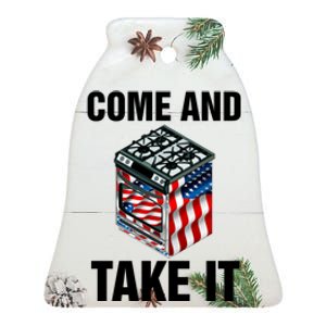 Come And Take President Joe Biden Ban Gas Stoves Funny Ceramic Bell Ornament