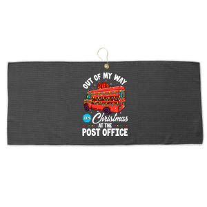 Christmas At The Post Office Cool Gift Large Microfiber Waffle Golf Towel