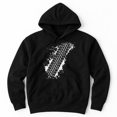 Car Automobile Tire Track Funny Halloween Costume Outfit Hoodie