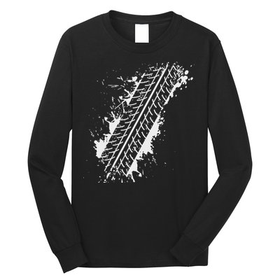 Car Automobile Tire Track Funny Halloween Costume Outfit Long Sleeve Shirt