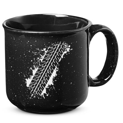 Car Automobile Tire Track Funny Halloween Costume Outfit 15oz Campfire Ceramic Mug