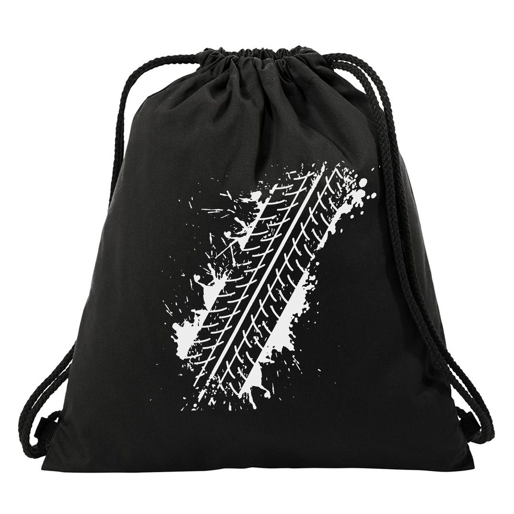 Car Automobile Tire Track Funny Halloween Costume Outfit Drawstring Bag