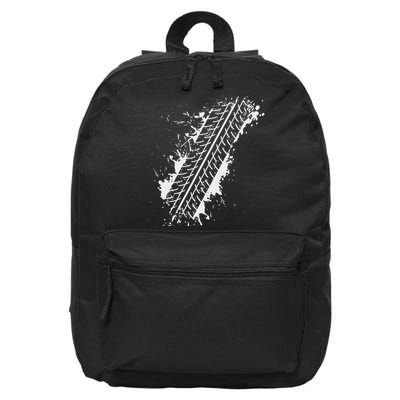 Car Automobile Tire Track Funny Halloween Costume Outfit 16 in Basic Backpack