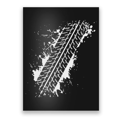 Car Automobile Tire Track Funny Halloween Costume Outfit Poster