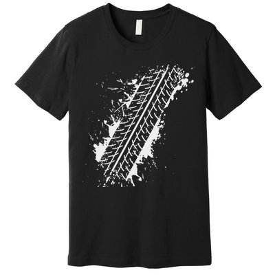 Car Automobile Tire Track Funny Halloween Costume Outfit Premium T-Shirt