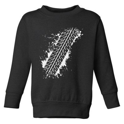 Car Automobile Tire Track Funny Halloween Costume Outfit Toddler Sweatshirt