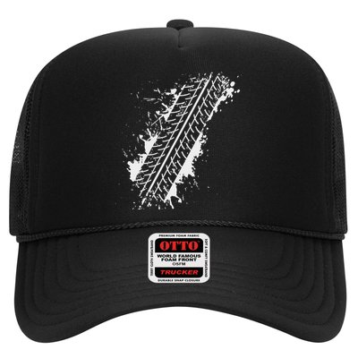 Car Automobile Tire Track Funny Halloween Costume Outfit Hat