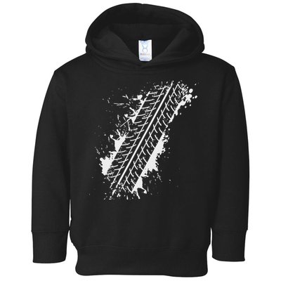Car Automobile Tire Track Funny Halloween Costume Outfit Toddler Hoodie