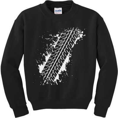 Car Automobile Tire Track Funny Halloween Costume Outfit Kids Sweatshirt