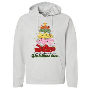 Crockin Around The Christmas Tree Crocking Around The Performance Fleece Hoodie