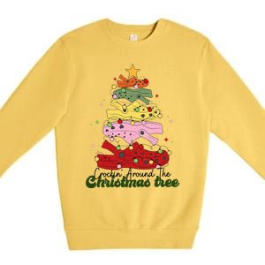 Crockin Around The Christmas Tree Crocking Around The Premium Crewneck Sweatshirt