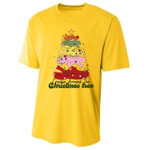 Crockin Around The Christmas Tree Crocking Around The Performance Sprint T-Shirt