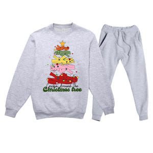 Crockin Around The Christmas Tree Crocking Around The Premium Crewneck Sweatsuit Set