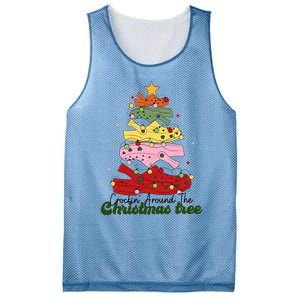 Crockin Around The Christmas Tree Crocking Around The Mesh Reversible Basketball Jersey Tank