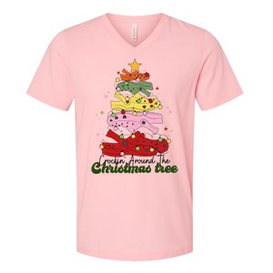 Crockin Around The Christmas Tree Crocking Around The V-Neck T-Shirt