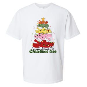 Crockin Around The Christmas Tree Crocking Around The Sueded Cloud Jersey T-Shirt