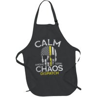 Calm Among Total Chaos 911 Dispatcher Us Flag Apron
