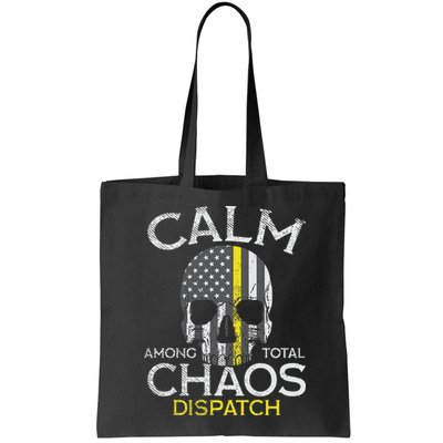Calm Among Total Chaos 911 Dispatcher Us Flag Bag