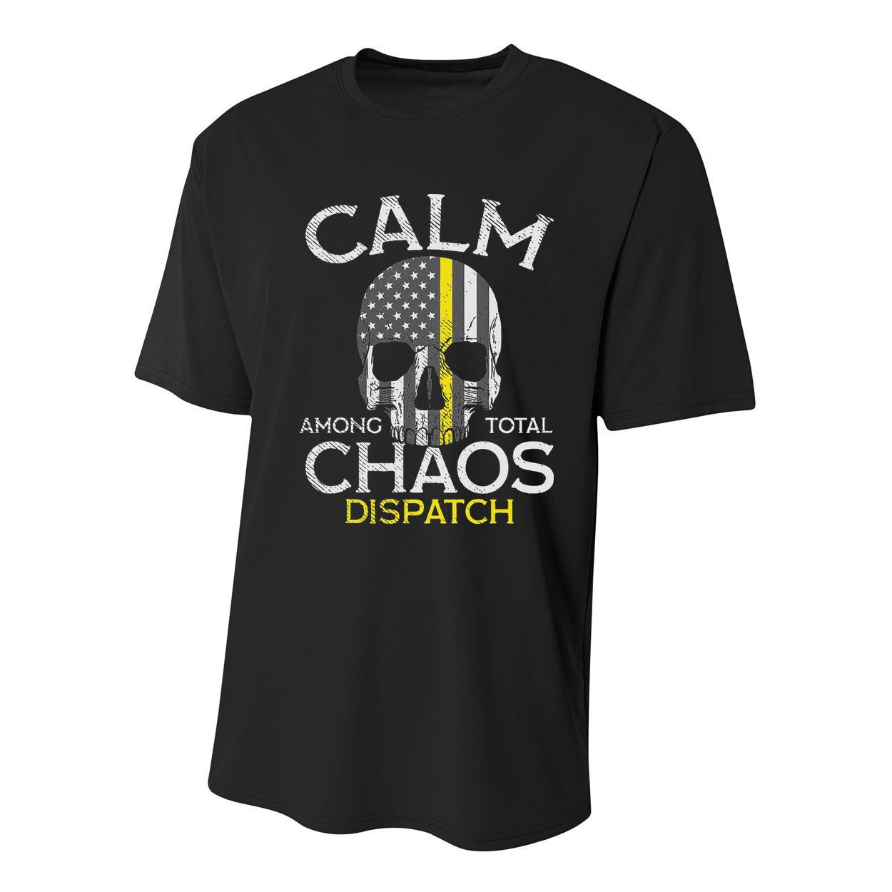 Calm Among Total Chaos 911 Dispatcher Us Flag Youth Performance Sprint T-Shirt