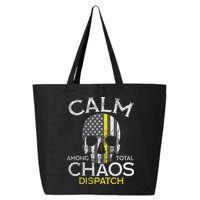 Calm Among Total Chaos 911 Dispatcher Us Flag 25L Jumbo Tote