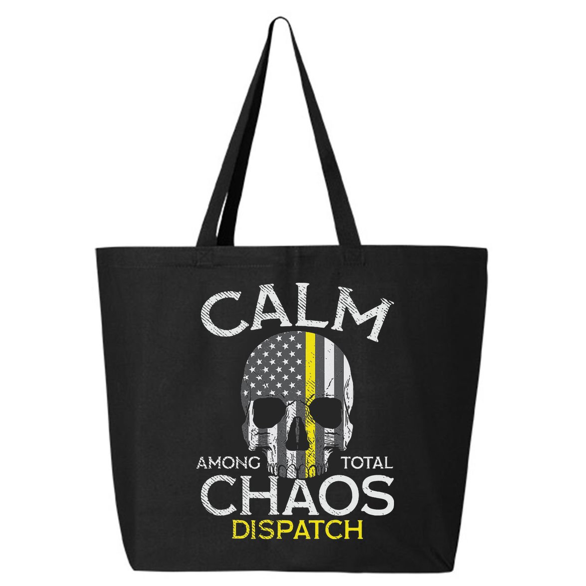 Calm Among Total Chaos 911 Dispatcher Us Flag 25L Jumbo Tote