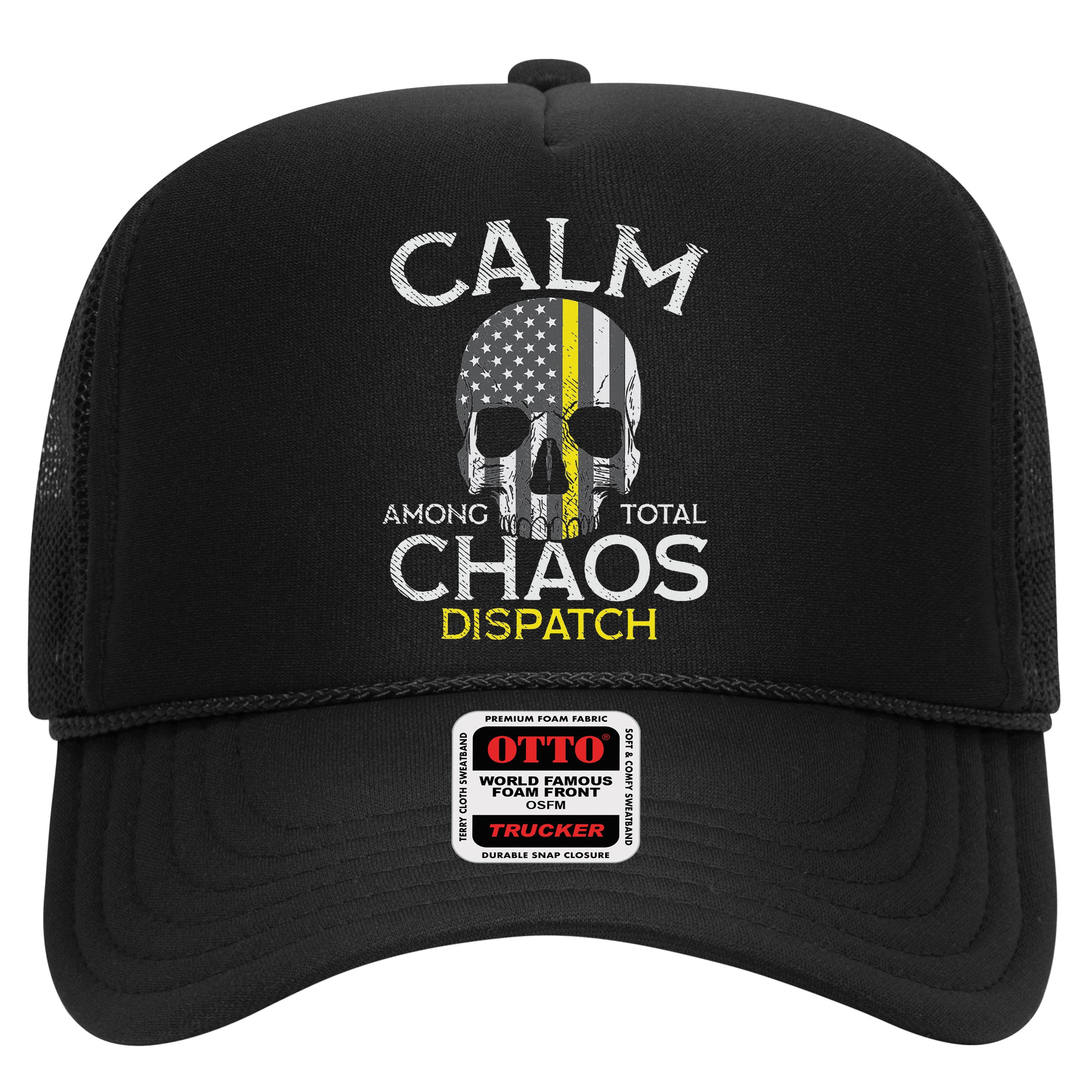 Calm Among Total Chaos 911 Dispatcher Us Flag Hat