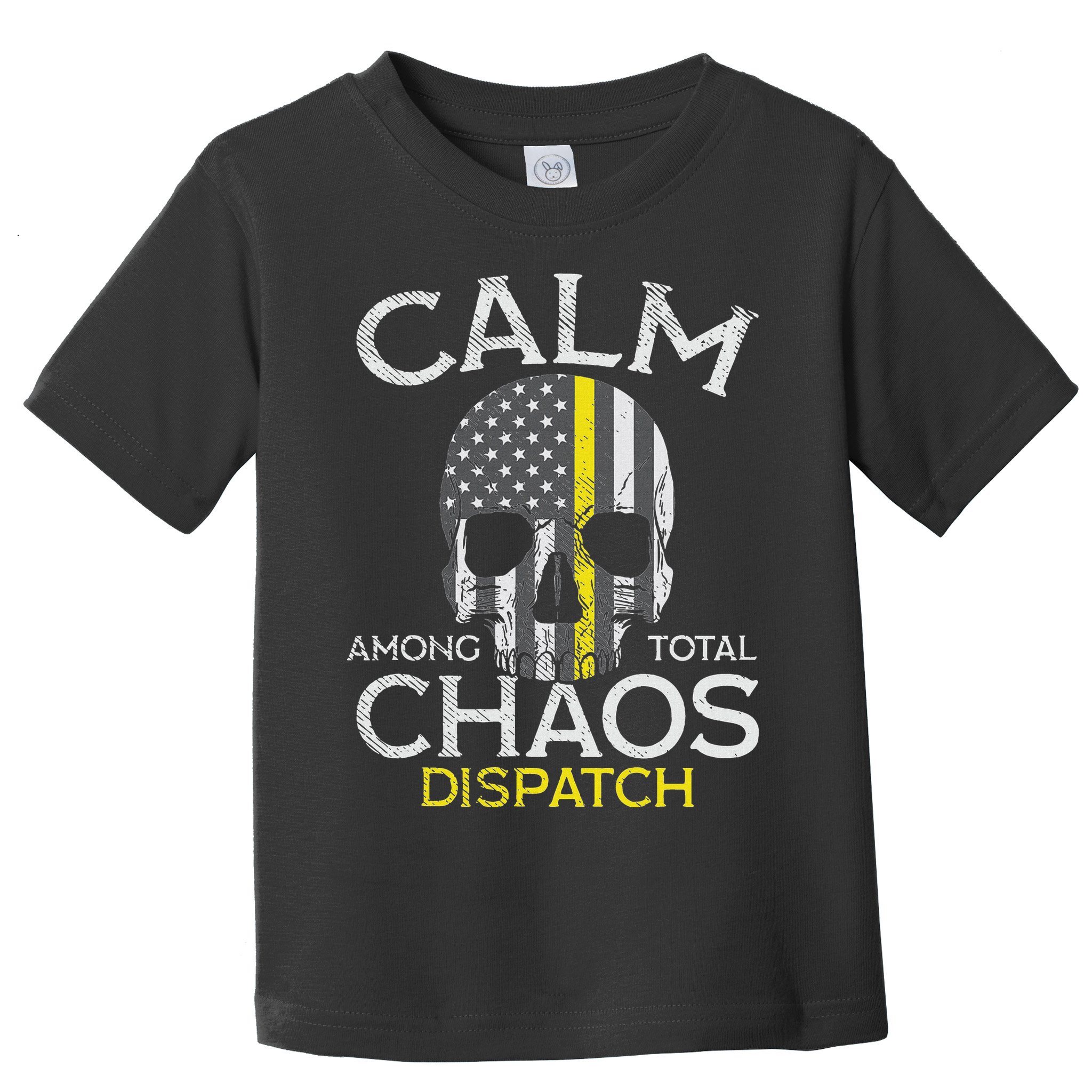 Calm Among Total Chaos 911 Dispatcher Us Flag Toddler T-Shirt