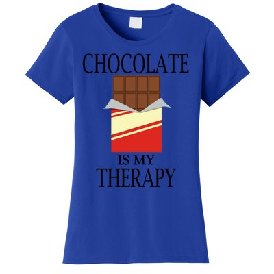 Chocolate As Therapy Delicious Sweets Chocolatier Great Gift Women's T-Shirt