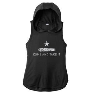 Come And Take It Texas Gift For Texans Ladies PosiCharge Tri-Blend Wicking Draft Hoodie Tank