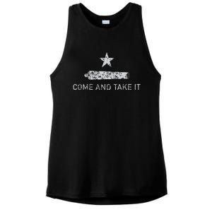 Come And Take It Texas Gift For Texans Ladies PosiCharge Tri-Blend Wicking Tank