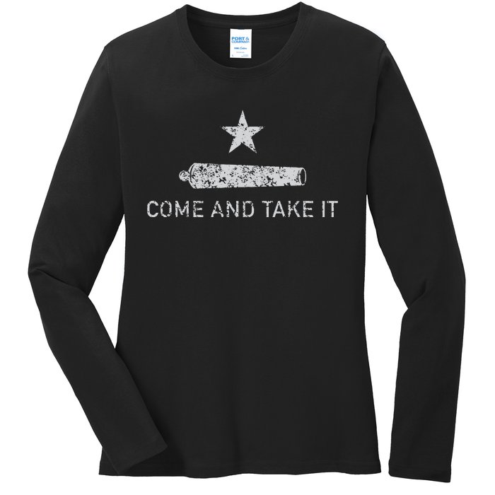 Come And Take It Texas Gift For Texans Ladies Long Sleeve Shirt