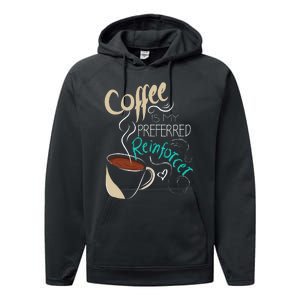 Coffee ABA Therapist Autism Teacher Behavior Analyst Performance Fleece Hoodie