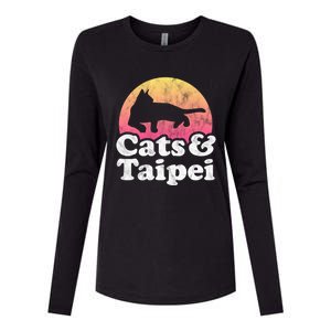 Cats And Taipei S Or S Cat And Taiwan Gift Womens Cotton Relaxed Long Sleeve T-Shirt