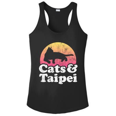 Cats And Taipei S Or S Cat And Taiwan Gift Ladies PosiCharge Competitor Racerback Tank