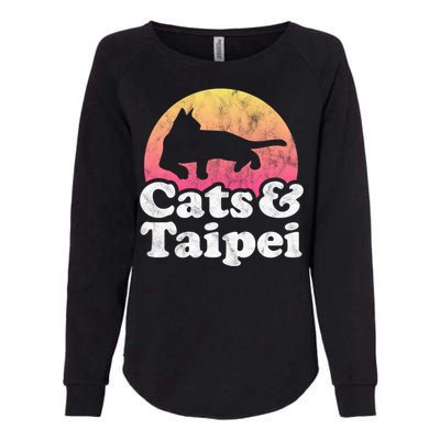 Cats And Taipei S Or S Cat And Taiwan Gift Womens California Wash Sweatshirt