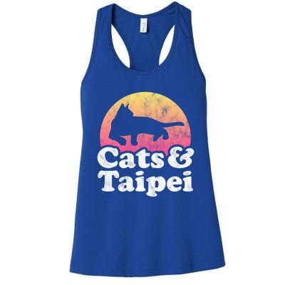 Cats And Taipei S Or S Cat And Taiwan Gift Women's Racerback Tank