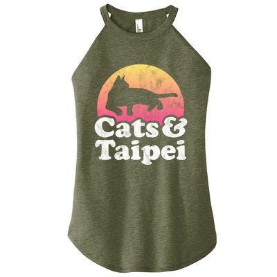 Cats And Taipei S Or S Cat And Taiwan Gift Women's Perfect Tri Rocker Tank