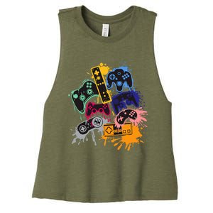 Control All The Things Video Game Controller Women's Racerback Cropped Tank