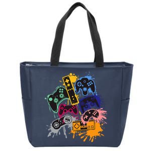 Control All The Things Video Game Controller Zip Tote Bag