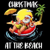 Christmas At The Beach Santa Summer Vacation Beach In July Backpack