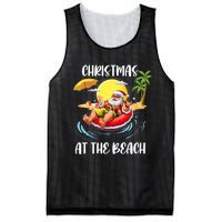 Christmas At The Beach Santa Summer Vacation Beach In July Mesh Reversible Basketball Jersey Tank